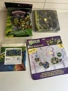 Designware 013051407803 Nickelodeon Tmnt 2012 Birthday Party Pack Paper Tablecloth Napkins Decor New
