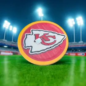Designware 013051409241 18 Kansas City Chiefs Nfl Pro Football Sports Banquet Party 9 Inch Paper Plates