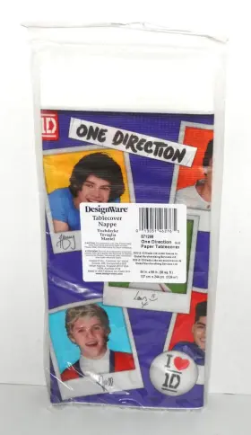 Designware 013051462765 New Old Stock One Direction Table Cloth Cover 54 Inch X 96 Party Decor