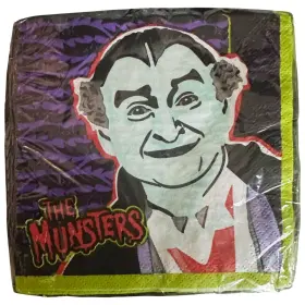 Designware 018100434397 The Munsters Vintage Small Napkins 16 Party Rare Halloween Grandpa