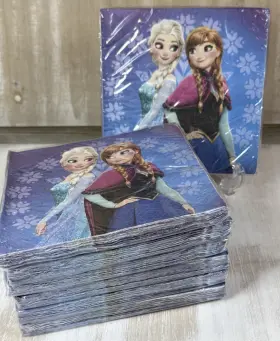 Designware 064319214633 Disney Frozen Party 112 Ct Luncheon Paper Napkins 6.5 Inch 7 Pks Of 16ct