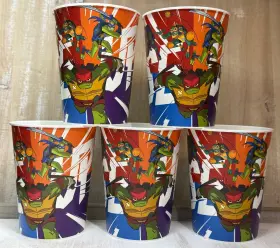Designware 064319415719 5 Tmnt Teenage Mutant Ninja Turtles 16oz Plastic Party Cup Cups Collectible