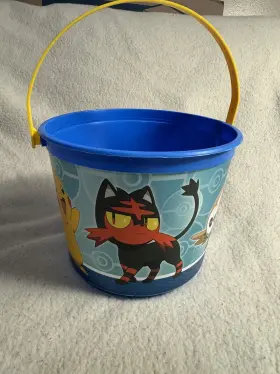 262408 Designware Pok Mon Pikachu Rowlet Popplio Litten 4.5 Inch Pail Bucket Sun And Moon Nostalgia