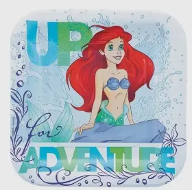 541620 Designware The Little Mermaid Paper Plates 8ct Ariel 7 Inch Birthday Party Up For Adventure