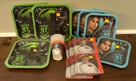 541831 Designware New Star Wars Rogue One Party Supplies Cups Napkins And Plates