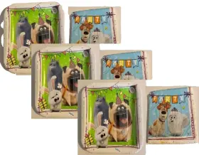 541863 Designware The Secret Life Of Pets Birthday Party Bundle Plates And Napkins Serves 24