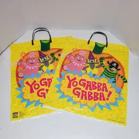 545042 Designware Yo Gabba Paper Bag Halloween Party Treat Rare Nickelodeon Lot Of 2