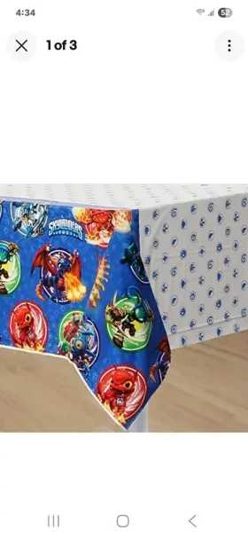 Designware 645416394161 Skylanders Plastic Tablecover Birthday Party Supplies Tablecloth 54x96 Set Of 3