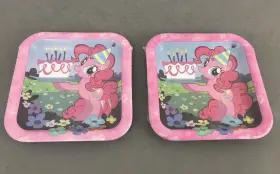 Designware 645416428026 16 My Little Pony Friendship 7 Inch Girl Pink Dessert Plates Birthday Party Supplies