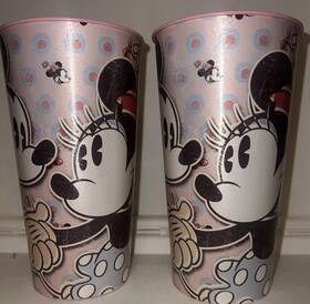 Designware 645416876087 Mickey And Minnie Mouse Retro Party Cup 32 Oz Bpa Free 2 Pack