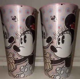 Designware 645416876087 Mickey And Minnie Mouse Retro Party Cup 32 Oz Bpa Free 2 Pack