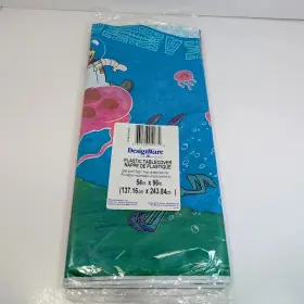 Designware 661526011774 Spongebob Squarepants 2001 Plastic Tablecover 54 Inch X 96 Party Sealed