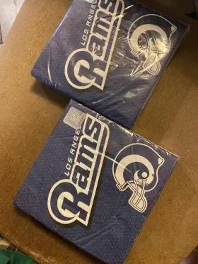 715319 Designware 72 Napkins La Rams Nfl Football Party 6.5 Inch New Sealed