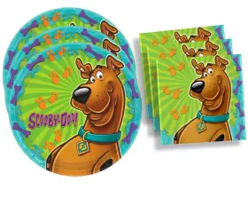 Designware 793631174348 Scooby-doo Birthday Party Supplies Set Large Plates Napkins Tableware