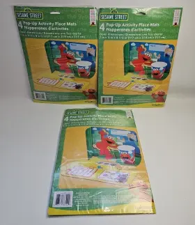 Designware 883515365440 12 Elmo Sesame Street Pop-up Activity Place Mats Birthday Party