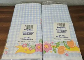Designware American Greetings 018100876081 Easter Sprin Paper Tablecloths Spring Time 54 Inch X 96 . New X2