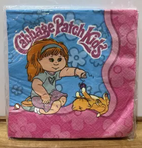 Designware-cabbage Patch Kids 661526430995 Vintage Party Luncheon Napkins Set-16 Collectible Craft Nos