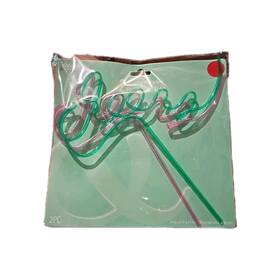 Details & Accessories 195464521649 Cheers Word Drinking Straws- Lot Of 22 Packs Party Straws Plastic Celebrate