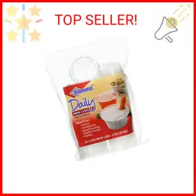 41426-80001 Diamond Multi-purpose 50 Count Mini Cups With Lids 2 Oz Clear