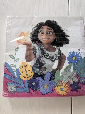 01117918042 Disney Encanto Lg Napkins Birthday Party 8 Pkg Of 16 Pcs Each 2-ply Decoupage