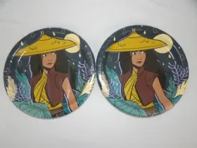 Disney 011179782956 Raya And The Last Dragon 9 Inch Paper Plates 2 Pkgs 8ct. Each 16 Total
