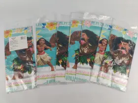 571832 Disney 013051676636 Lot Of 7 - New Moana Table Cloth Cover #571832 54x96