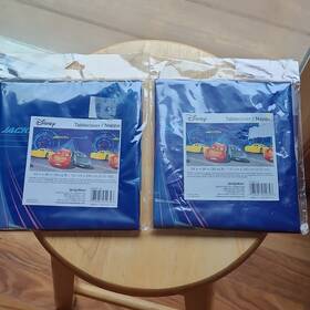 Disney 03045118 Cars Tablecover Lightning Mcqueen Jackson Storm Plastic 54x96in 2 Pack
