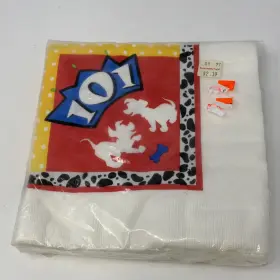 Disney 726528061476 Vintage 101 Dalmations 16 Party Napkins Made Usa New Nos
