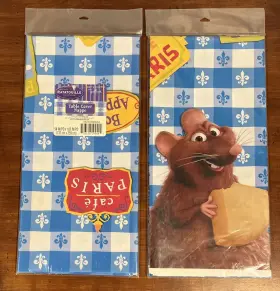 Disney 726528199445 Hallmark Ratatouille Movie Table Cover 54 Inch X 102 New Sealed Lot 2