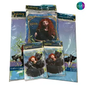Disney 726528298391 Hallmark Pixar Brave Merida Party Invitations Banner And Table Cover New
