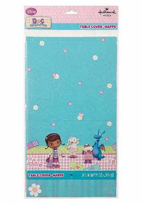 Disney 726528318556 Doc Mcstuffins Plastic Table Cover 54 Inch X 96