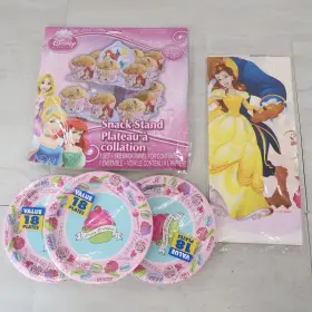 Hwcak001 Disney Princess Cupcake Holder Stand Table Cloth Birthday Parties