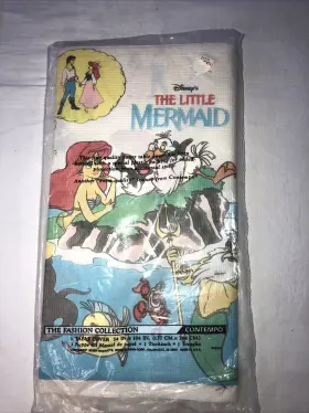 R1183tc Disney Vtg Little Mermaid Plastic Backed Paper Table Cover New