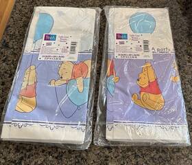 Disney Tbl6127 2 Winnie The Pooh Paper Table Cover 54 X 89.5 Usa Vintage New