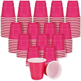 Disposable Shot Glasses 742346770079 100 Count 2oz Plastic Cups For Serving Snacks Condiments