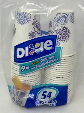 Dixie 042000156752 Heavy Duty Cold Cups 9oz - 54 Count Floral