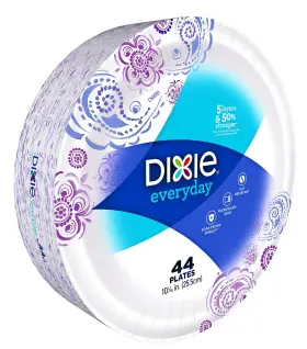 Dixie 042000160414 Disposable Paper Plates 10 1/16 Inch 44 Count