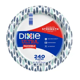 1668599 Dixie Ultra Paper Plate 8.5 Inch 240 Count