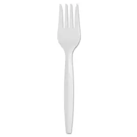 Dixie 313055516595 5.8 Inch Smartstock Series-b White Mediumweight Disposable Polypropylene Forks Cu