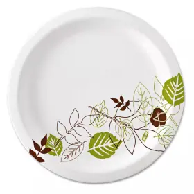 Dixie 313091254222 Pathways 10.13 Inch Green/burgundy Soak Proof Shield Heavyweight Disposable Paper
