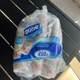 393424 Dixie Cold Cups 5oz. Floral Design Sold As Is Partial