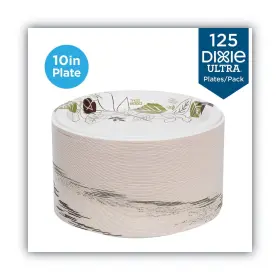 Dixie 992962604269 Pathways Soak Proof Heavy-weight Disposable Paper Plates 10 Inch 125 Count New