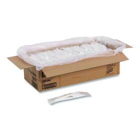 Dixie Cmp26c Mediumweight Polypropylene Cutlery Fork/knife/teaspoon Plastic White 250/carton