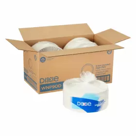 Dxewnp9odct Dixie Paper Plates 9-in Dia. White 4 Packs Of 250 Per Case