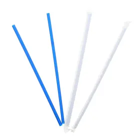 Gw104 Dixie Plastic Straws 10.25 Inch Giant Individually Wrapped Blue 1 200/case