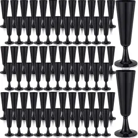 Gen-domensi-4188 Domensi 100 Pack Black Champagne Flutes Bulk Plastic Disposable Gla Gen-domensi-4188 Domensi 100 Pack Black Champagne Flutes Bulk Plastic Disposable Gla