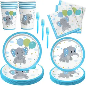 Domment 652569367645 Elephant Baby Shower Decorations For Boy Decoration