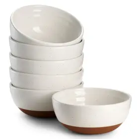 D00736e00 Dowan 10 Oz Ice Cream Bowls Set Of 6-4.5 Inch Ceramic Small Dessert For Dips Por