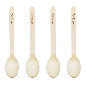 Dress My Cupcake 887394833427 Natural Wood 100-pack Candy Buffet Spoons Diy Kit Fat Free Brown