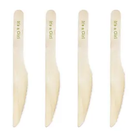 Dress My Cupcake 887394855924 Natural Wood Candy 200-pack Buffet Knives Diy Kit Its A Girl Kiwi Green